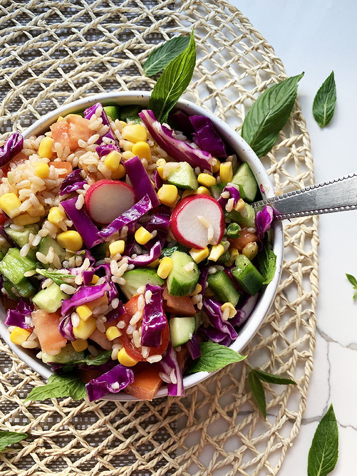 Very Colourful Brown Rice Salad 