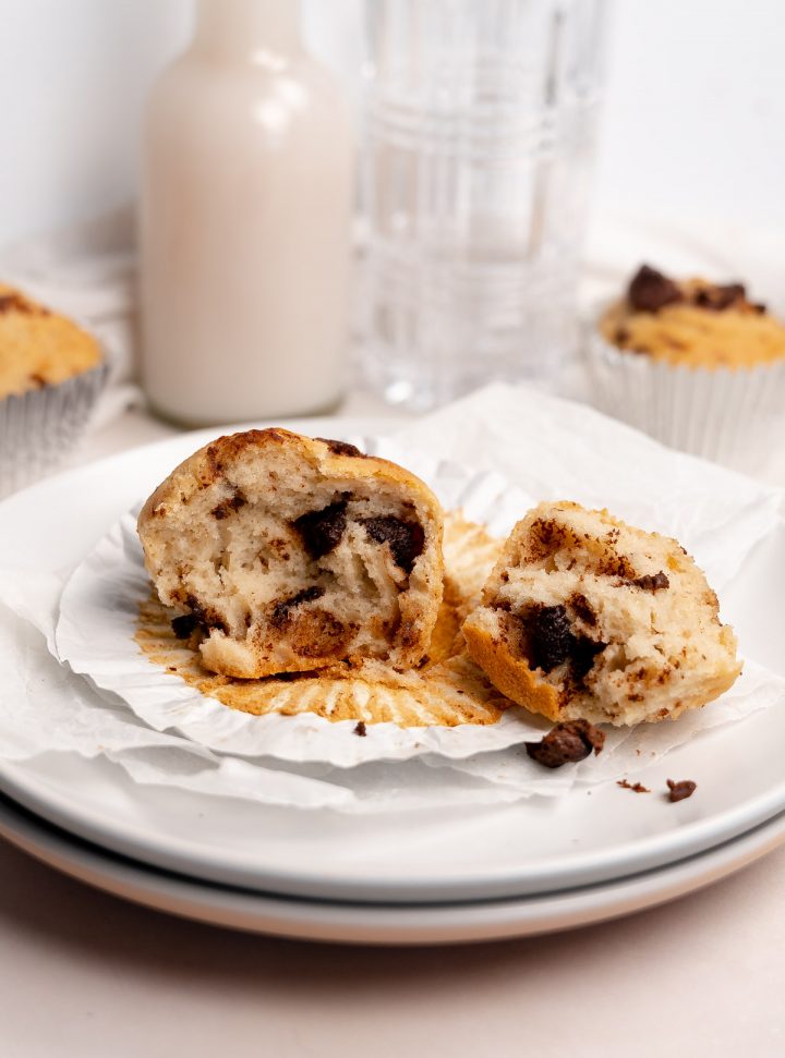 Easy Eggless Chocolate Chip Muffins