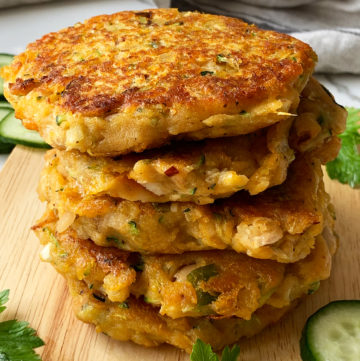 Sweet Potato and Zucchini Fritters (Vegan)