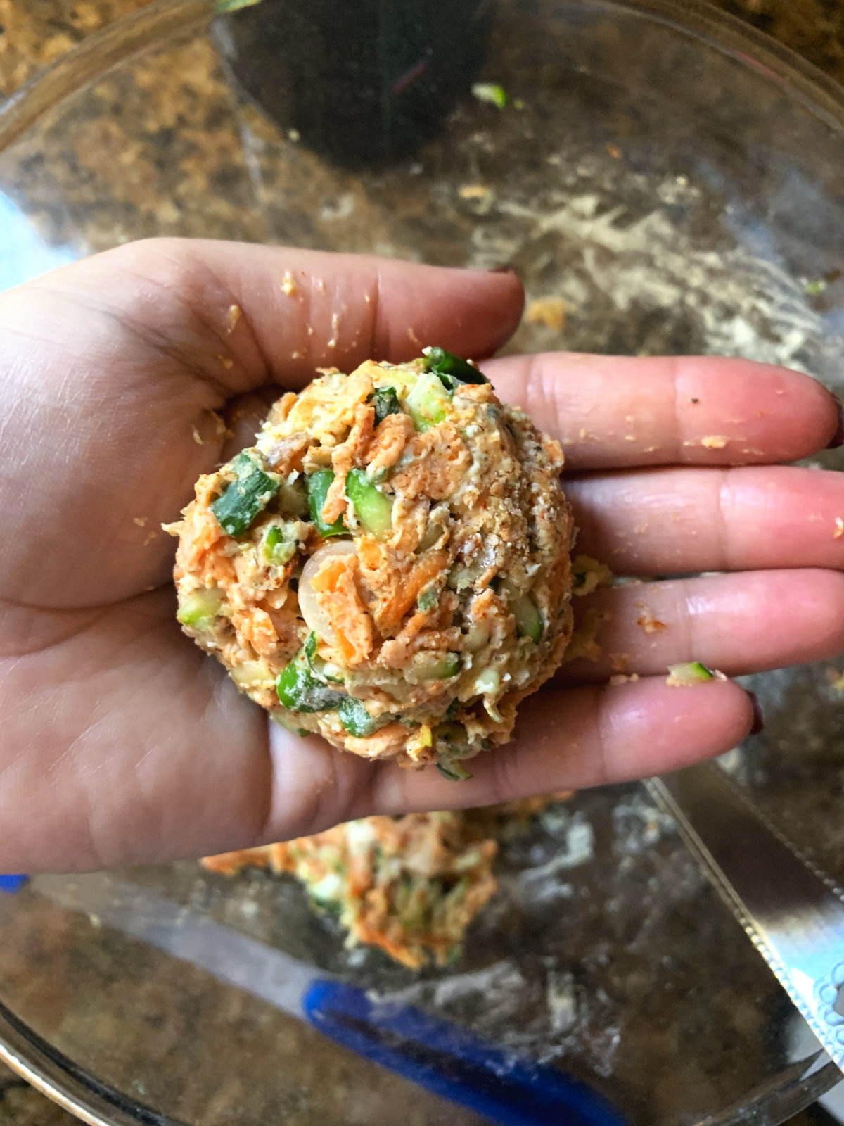 vegan fritter patty