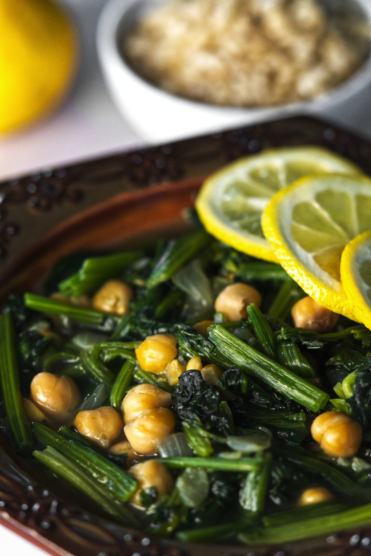 Spinach Stew with rice known as Sabanekh wa Rice