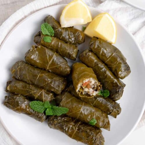 Warak Enab (Stuffed Lebanese Grape Leaves)