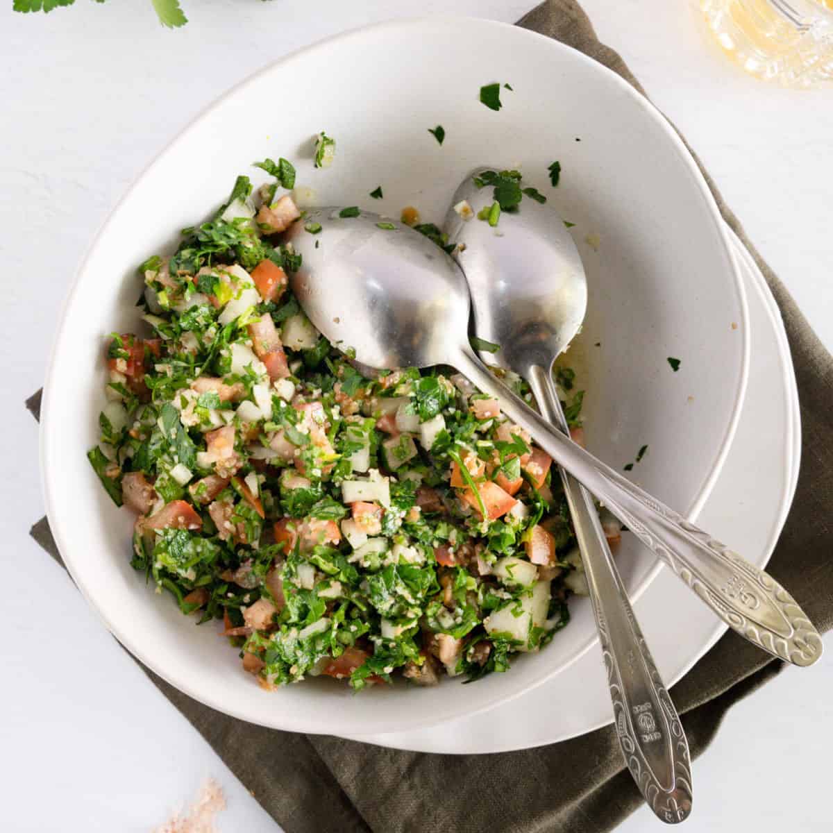 Authentic Taboule Lebanese Salad