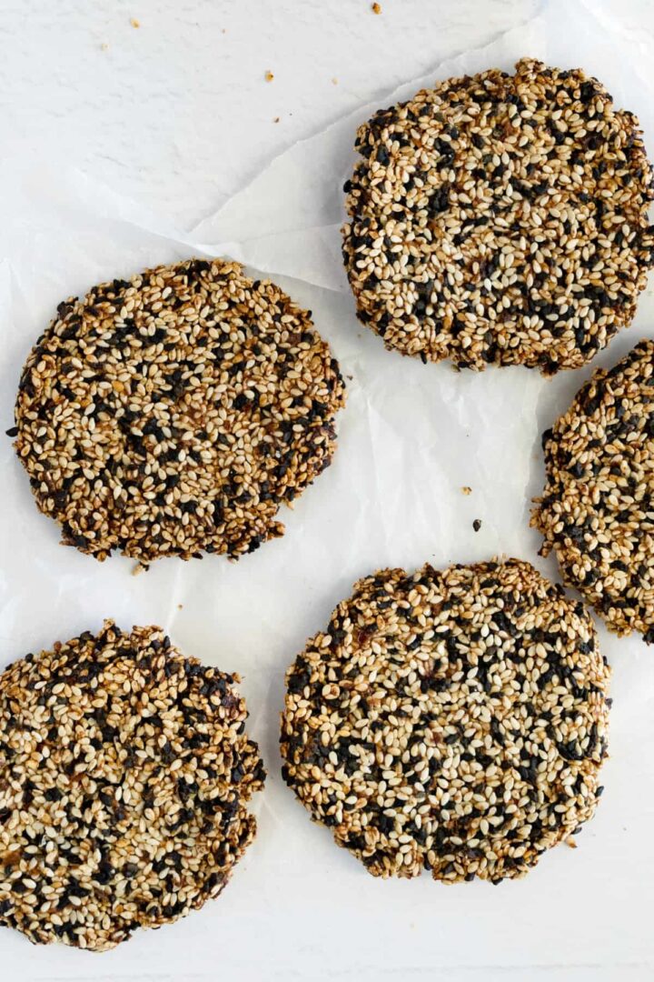 Vegan Black Sesame Cookies