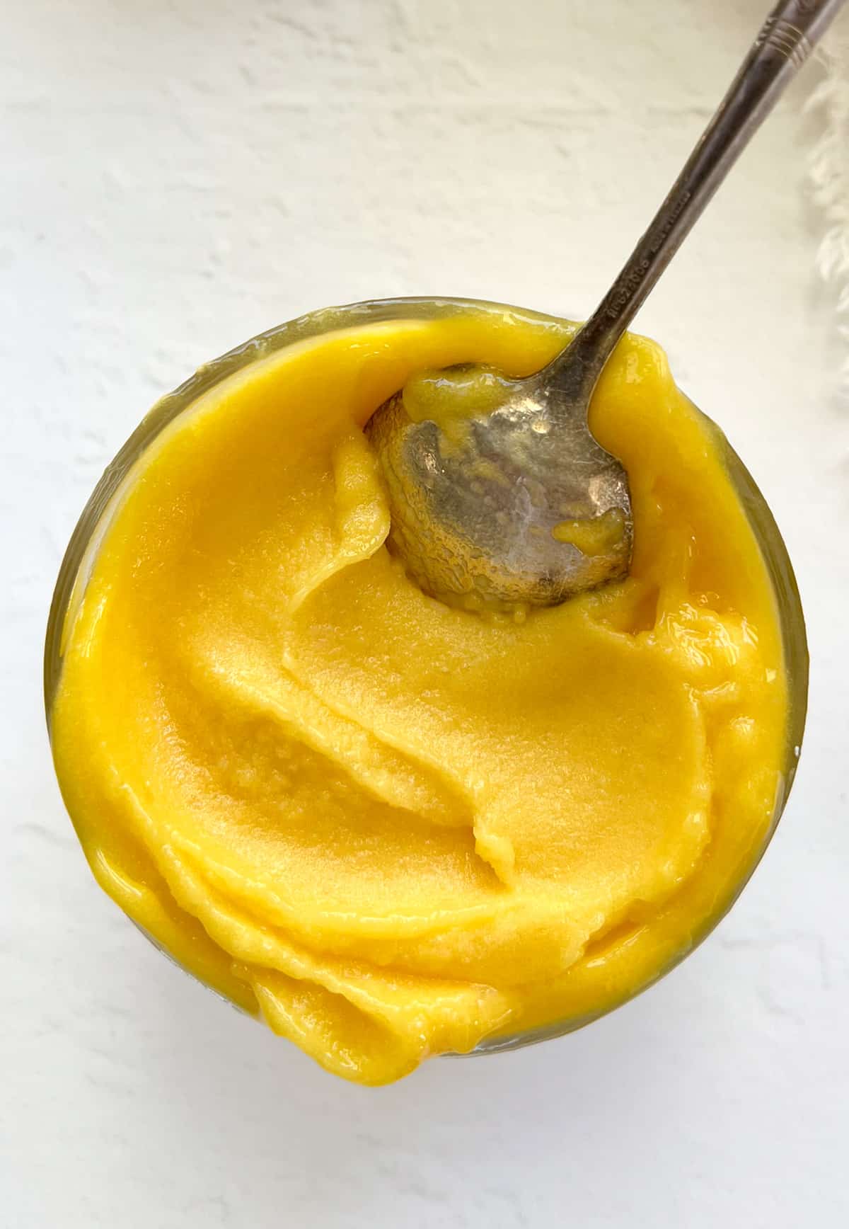 Healthy Vegan Mango Sorbet 5 Minutes Dairy Free