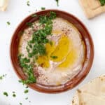 kidney beans hummus in a bowl