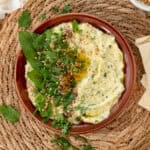 zucchini baba ganoush in a bowl