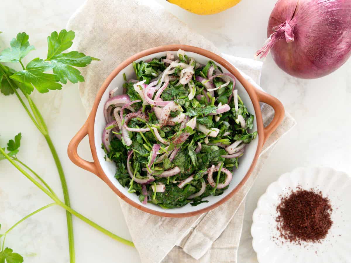 biwaz salad in a bowl