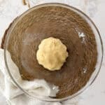 maamoul dough ball in a bowl
