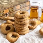 lebanese anise cookies in a stack