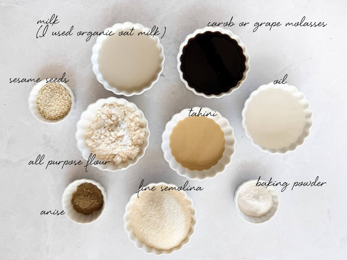 bowls of ingredients laid out