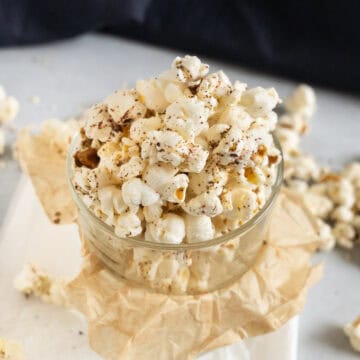 a cup of zaatar popcorn