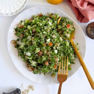 couscous tabbouleh in a plate